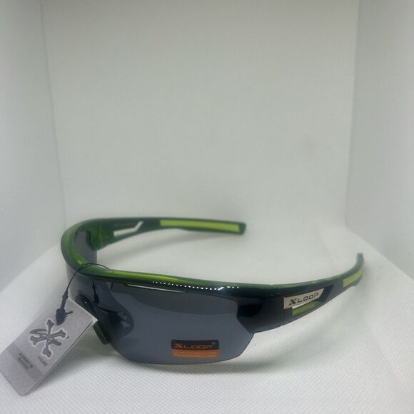X-Loop Wrap Semi-Rimless Mens Shades Sunglasses - Picture 1 of 3